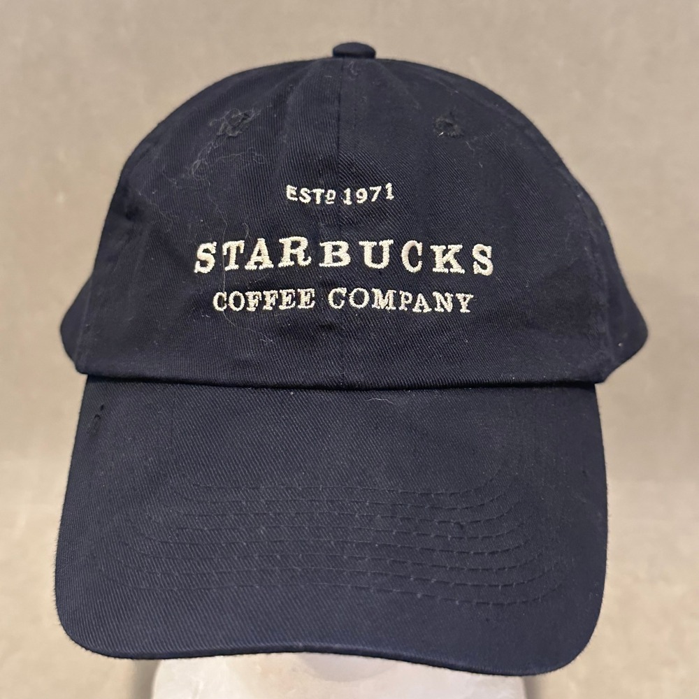 Starbucks Coffee Company Est 1971 Navy Blue Embroidered Adjustable Dad Hat Cap